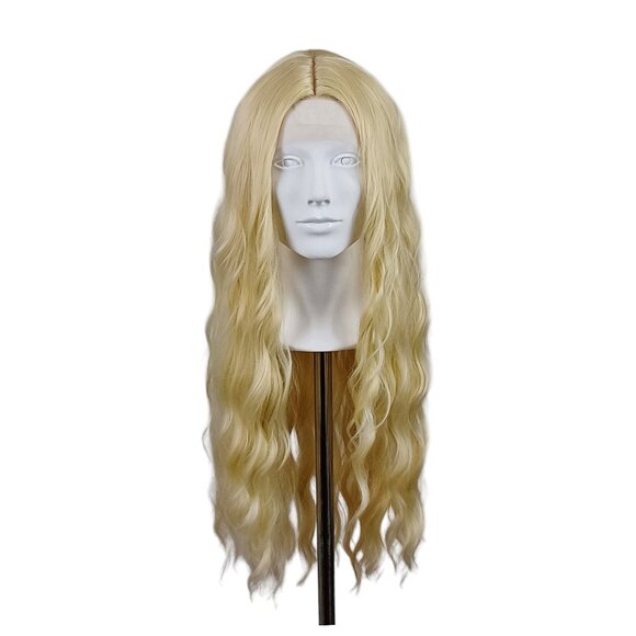 Blonde Lace Front Wavy Long Wig - Picture 1 of 12